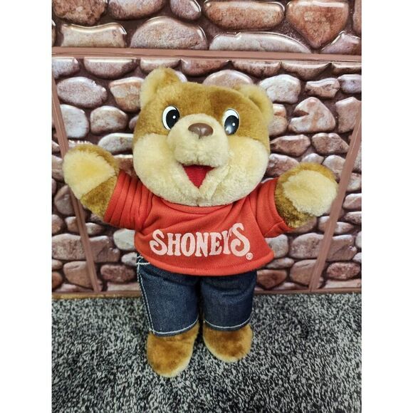 VINTAGE 1986 SHONEYS RESTAURANT TEDDY BEAR #A2 - Picture 3 of 6